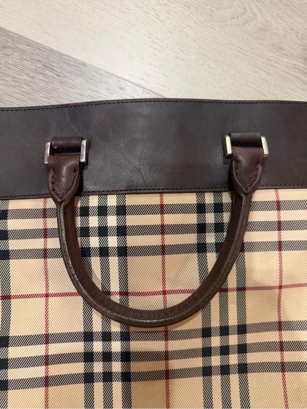 Vintage Burberry Nova Check Tote Bag - Picture 5 of 12